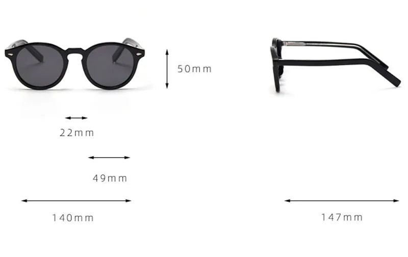 GEORGE - Polarized TR90 Round Frame Sunglasses