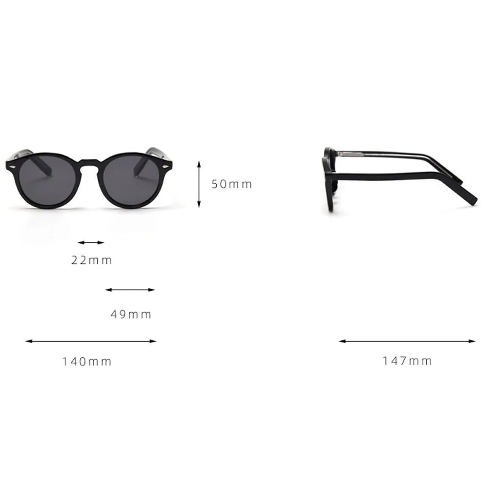 GEORGE - Polarized TR90 Round Frame Sunglasses