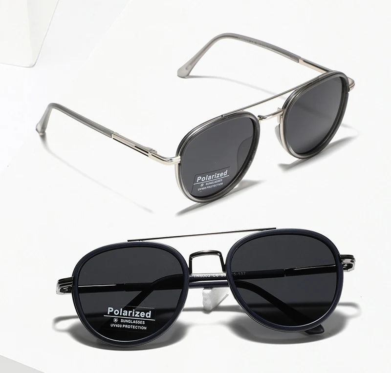 LEWIS - Classic Double Bridge Driving Sunglasses