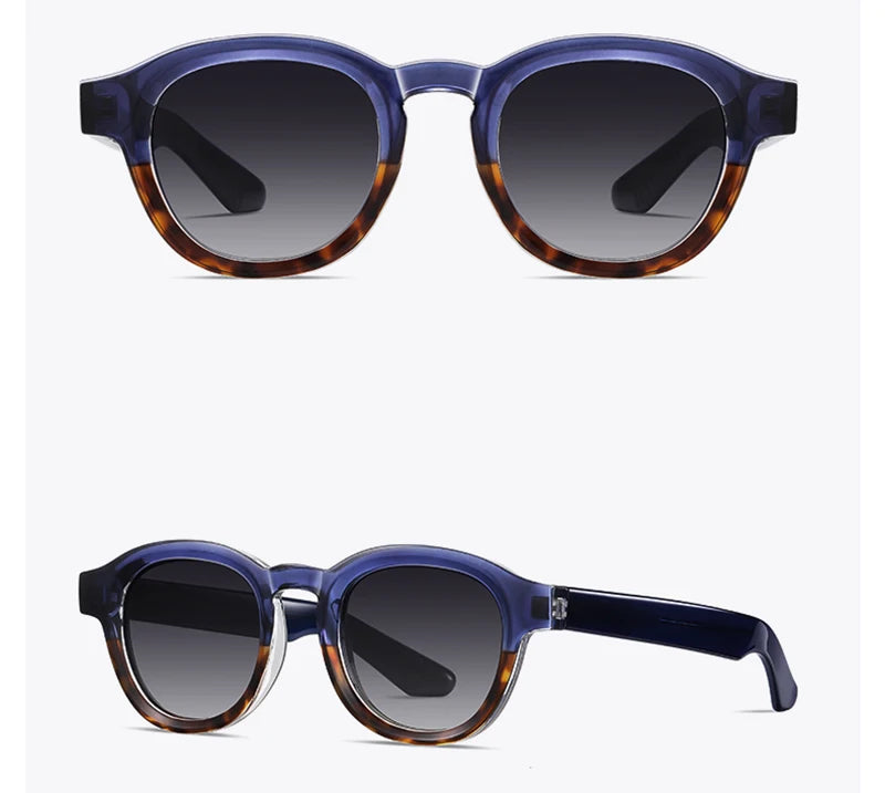 TIMOTHY - Retro Polarized Round Frame TR90 Sunglasses