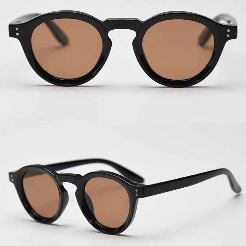 JOHNNY - Retro Polarized TR90 Round Frame Sunglasses