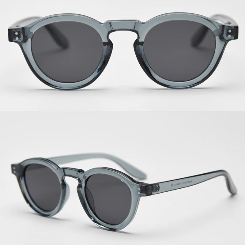 JOHNNY - Retro Polarized TR90 Round Frame Sunglasses