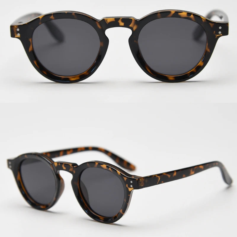 JOHNNY - Retro Polarized TR90 Round Frame Sunglasses