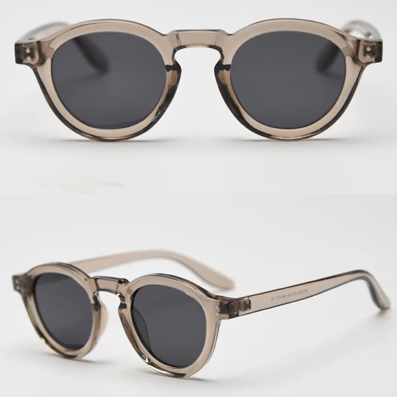 JOHNNY - Retro Polarized TR90 Round Frame Sunglasses