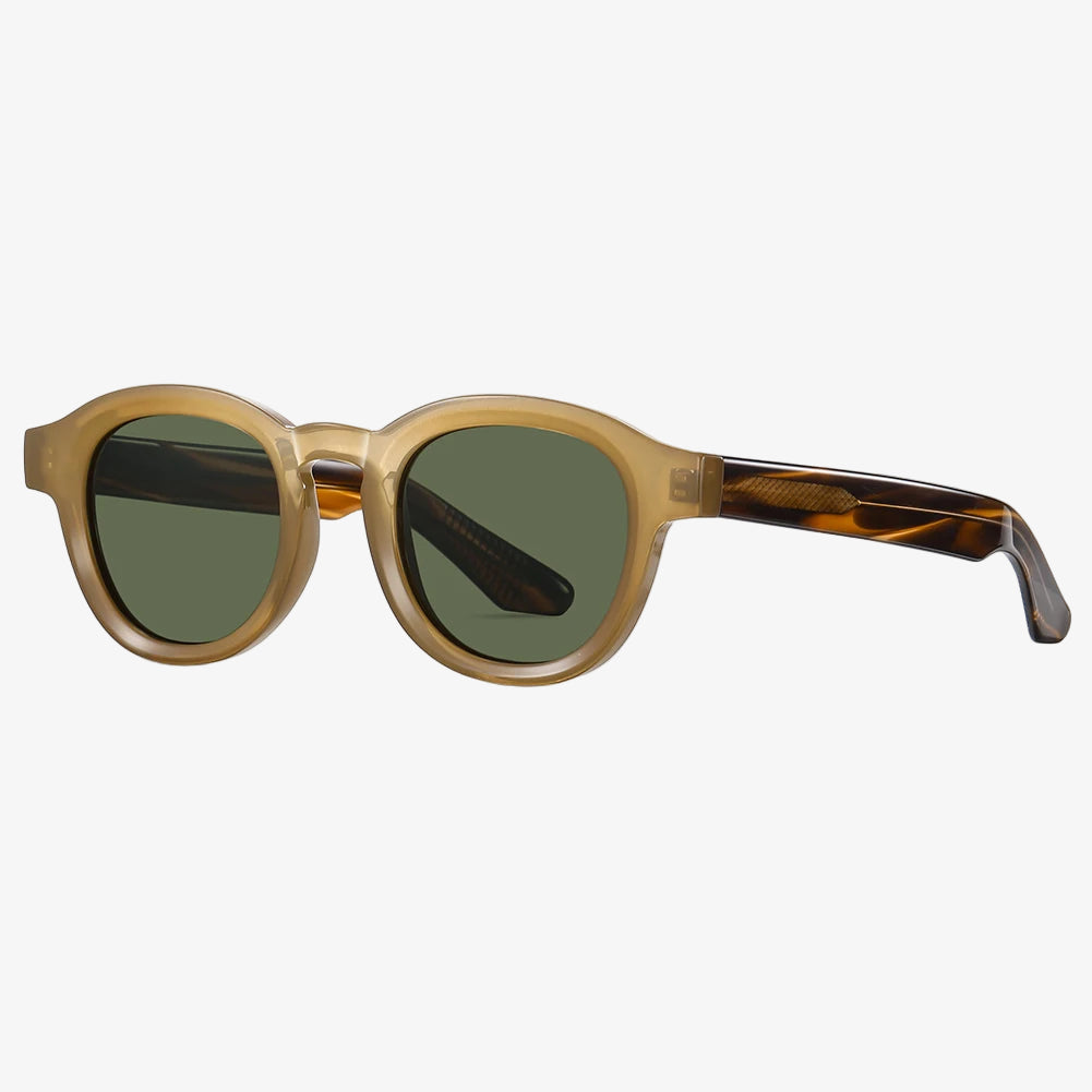 TIMOTHY - Retro Polarized Round Frame TR90 Sunglasses