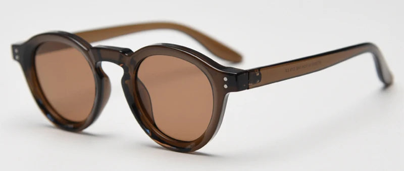 JOHNNY - Retro Polarized TR90 Round Frame Sunglasses