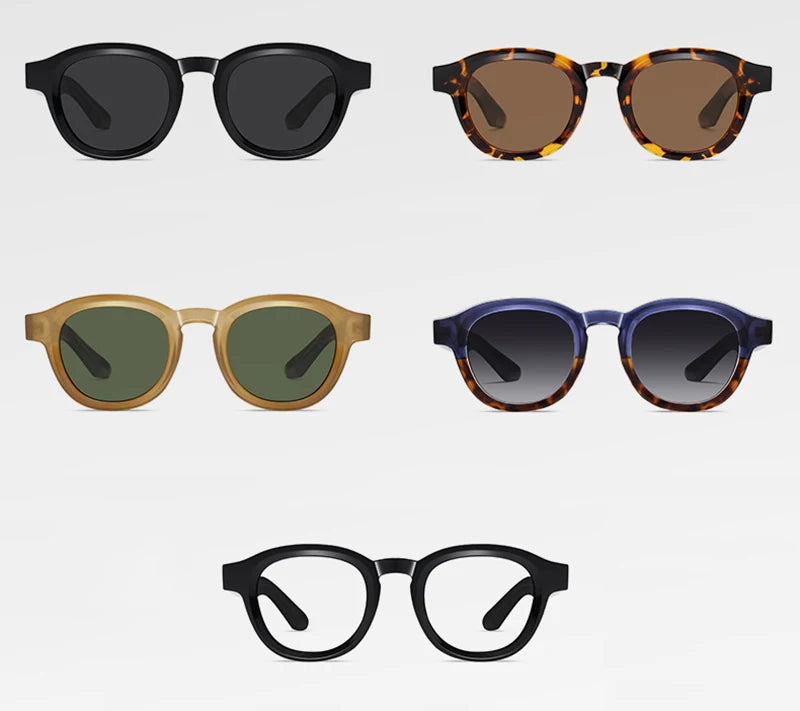 TIMOTHY - Retro Polarized Round Frame TR90 Sunglasses