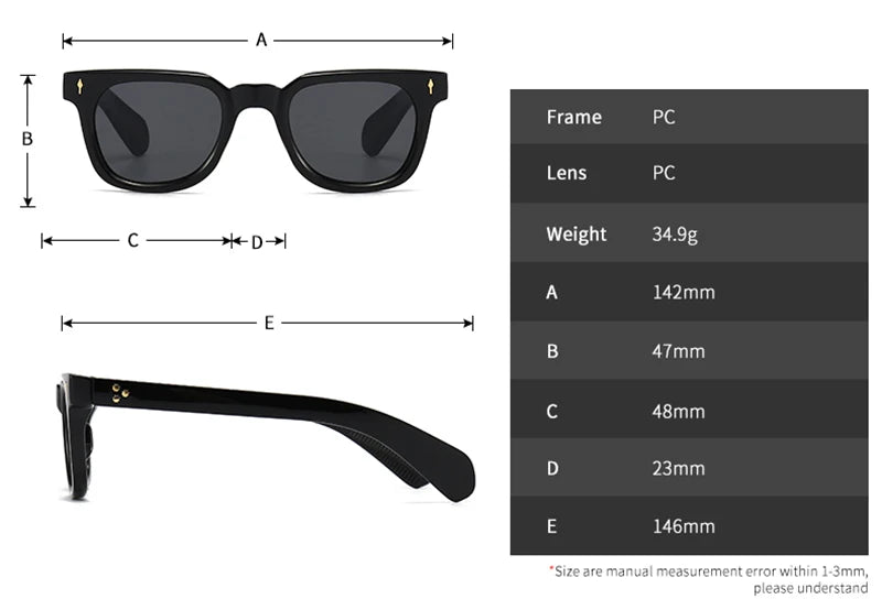 LEONARDO - Classic Retro CP Acetate Sunglasses