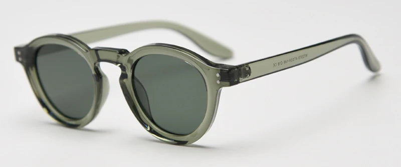 JOHNNY - Retro Polarized TR90 Round Frame Sunglasses