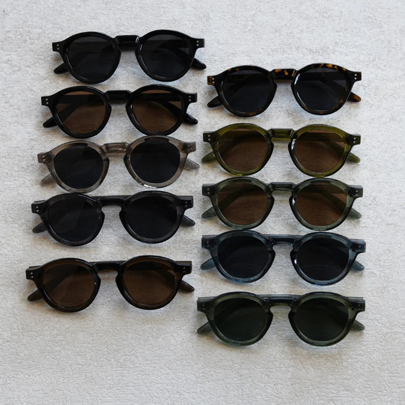 JOHNNY - Retro Polarized TR90 Round Frame Sunglasses