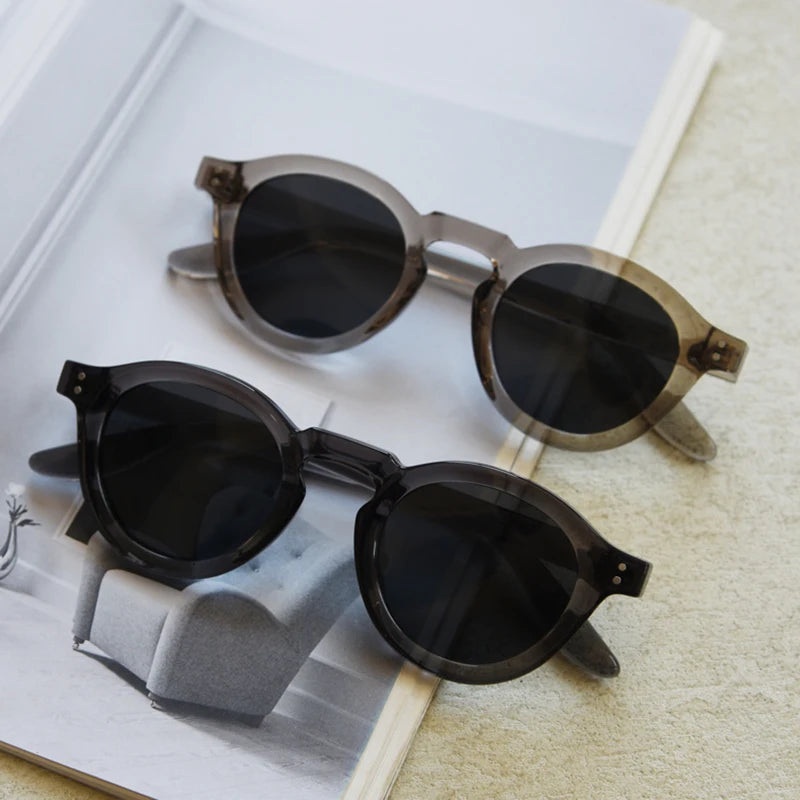 JOHNNY - Retro Polarized TR90 Round Frame Sunglasses