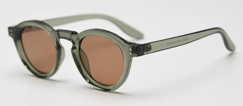 JOHNNY - Retro Polarized TR90 Round Frame Sunglasses