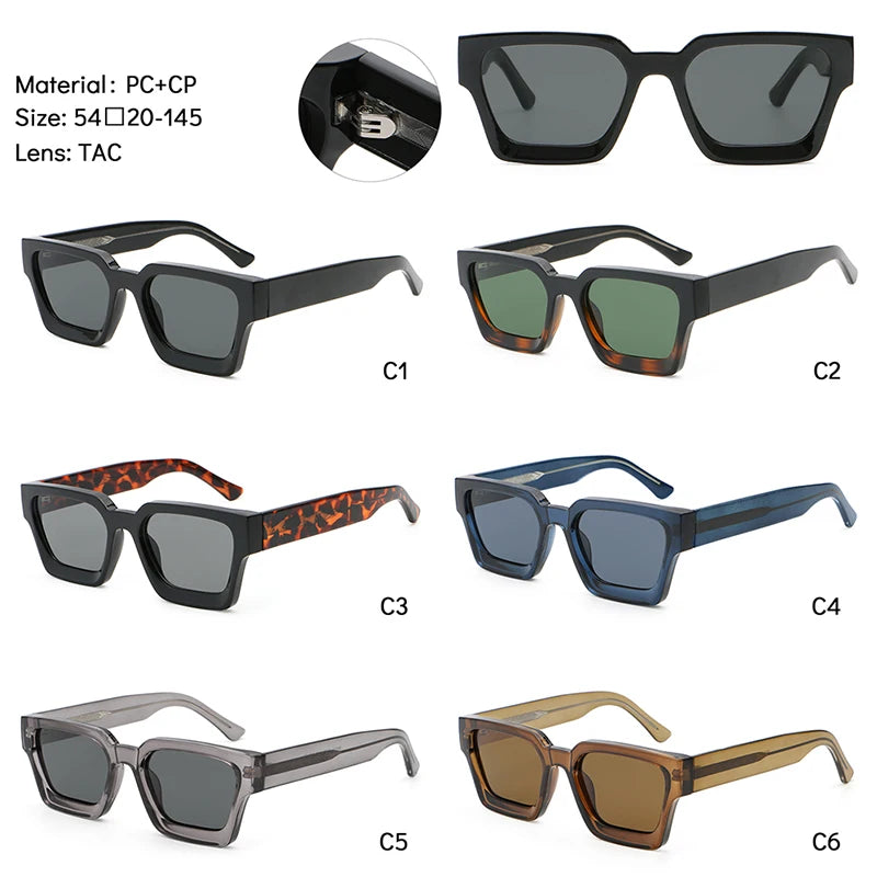 JASON - Retro Square Frame Sunglasses