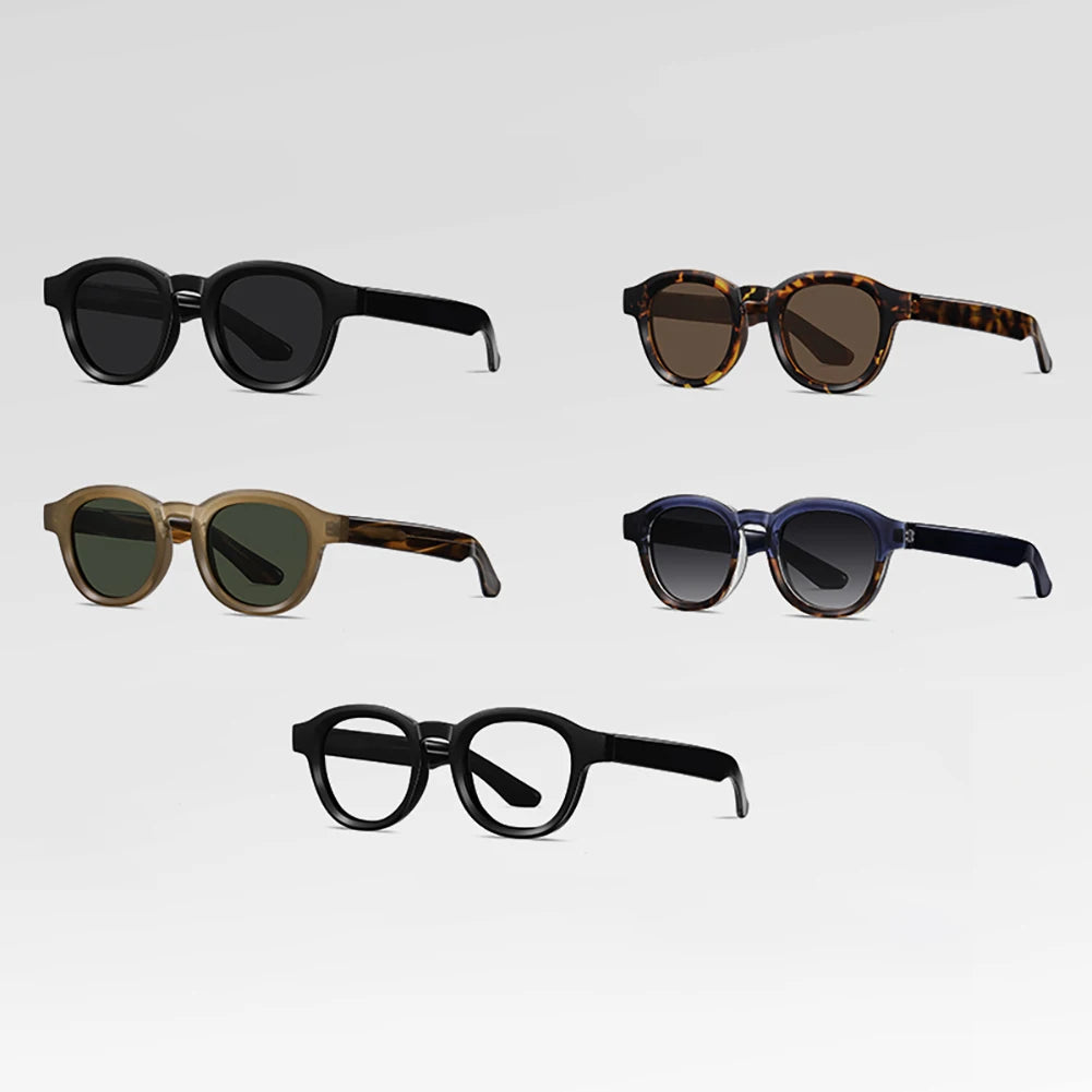 TIMOTHY - Retro Polarized Round Frame TR90 Sunglasses