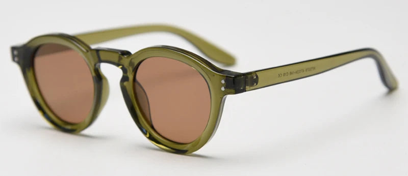 JOHNNY - Retro Polarized TR90 Round Frame Sunglasses