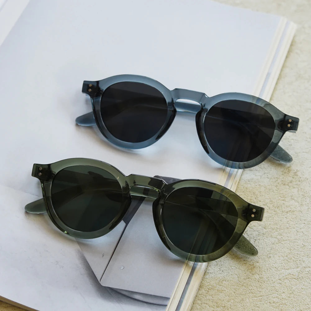 JOHNNY - Retro Polarized TR90 Round Frame Sunglasses