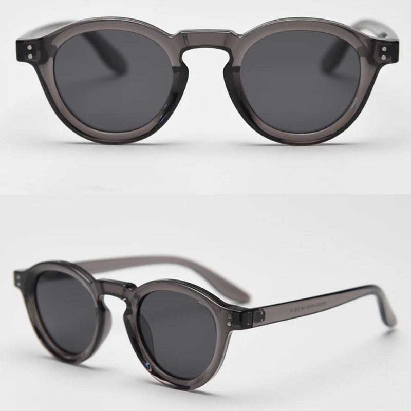 JOHNNY - Retro Polarized TR90 Round Frame Sunglasses
